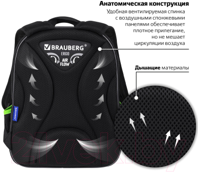 Школьный рюкзак Brauberg Quadro. Tyrannosaur / 272021