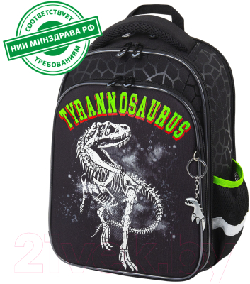 Школьный рюкзак Brauberg Quadro. Tyrannosaur / 272021