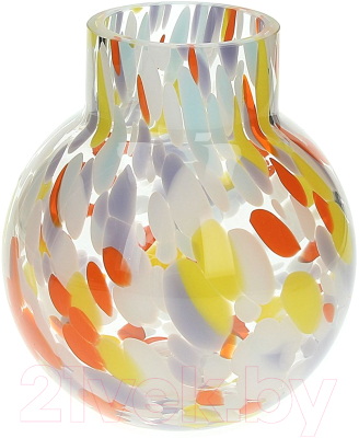 Ваза Andrea Fontebasso Glass Design Rainbow / GD5VA012866 (оранжевый/желтый)