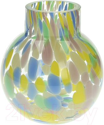 Ваза Andrea Fontebasso Glass Design Rainbow / GD5VA032866 (зеленый/розовый)