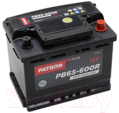 Автомобильный аккумулятор Patron Plus PB65-600R (65 А/ч)