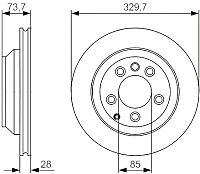 Тормозной диск Bosch 0986479S20 - 