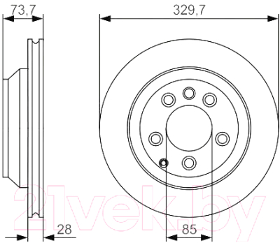Тормозной диск Bosch 0986479S20