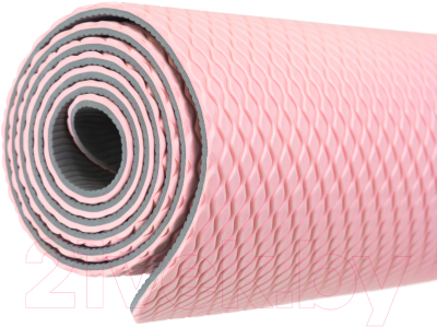 Коврик для йоги и фитнеса Sundays Fitness IRBL17107 (розовый)
