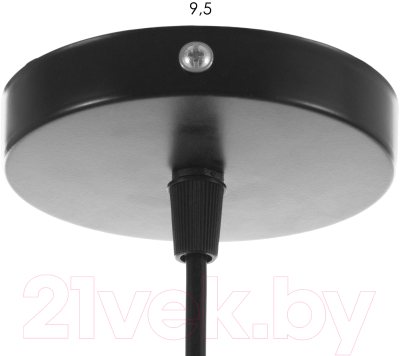 Потолочный светильник BayerLux Капля / 9922492 (черный)