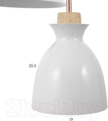 Потолочный светильник BayerLux Вармо / 9644078 (белый)