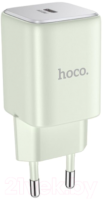 Зарядное устройство сетевое Hoco N43 (нежный зеленый)
