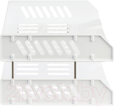 Лоток для бумаг Стамм Сити / ЛТГ-30871 (2шт, белый)