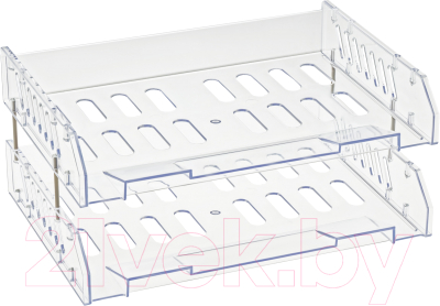 Лоток для бумаг Стамм Сити / ЛТГ-31736 (2шт, прозрачный)