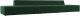Диван Лига Диванов Монс Лонг / 119675 (велюр зеленый/коричневый) - 