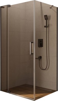 

Душевой уголок, SLIDER-AH-1-100-100/110-BR-GM