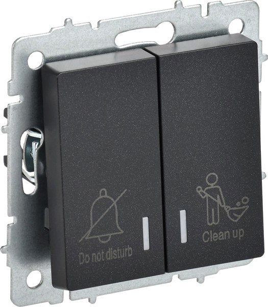 Выключатель IEK Brite BR-V20-2-10-K02 (черный)