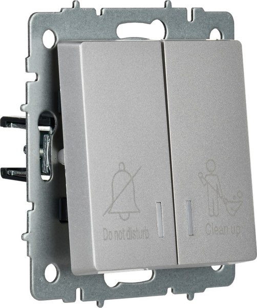 Выключатель IEK Brite BR-V20-2-10-K46 (сталь)
