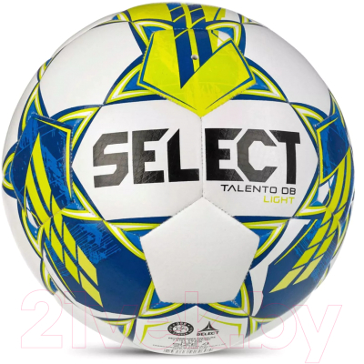 Футбольный мяч Select Talento DB Light V23 / 0774860005 (размер 4, белый/синий/зеленый)