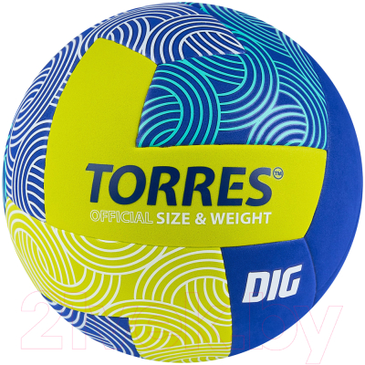 Мяч волейбольный Torres Dig / V22345 (размер 5)