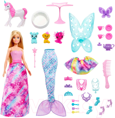 Кукла с аксессуарами Mattel Barbie Адвент-календарь Дримтопия / HVK26