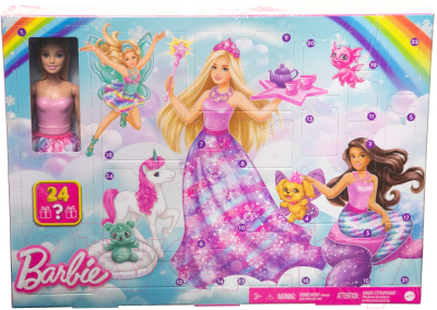Кукла с аксессуарами Mattel Barbie Адвент-календарь Дримтопия / HVK26