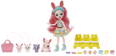Кукла с аксессуарами Mattel Enchantimals Кролик Бри и Твист Друзья-малыши / HLK85