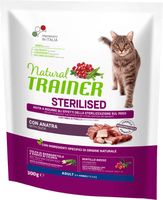 Сухой корм для кошек Trainer Natural Sterilised с уткой (300г) - 