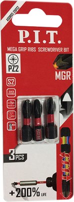 Набор бит P.I.T ASDR02-25PZ2 (3шт) - 
