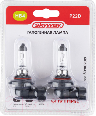 Комплект автомобильных ламп Skyway S09102019 (2шт)