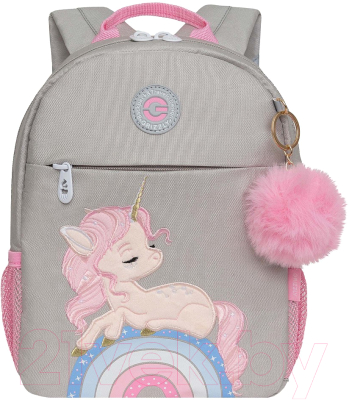 Детский рюкзак Grizzly RK-476-2 (серый)