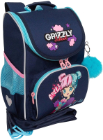 Школьный рюкзак Grizzly RAm-484-6 (синий) - 