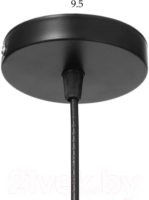 Потолочный светильник BayerLux Цифра 4 / 7642121 (черный)