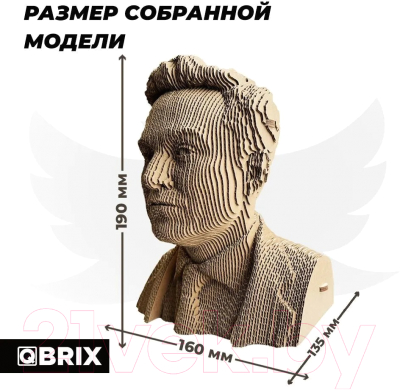 Конструктор QBRIX Илон Маск 3D 20027