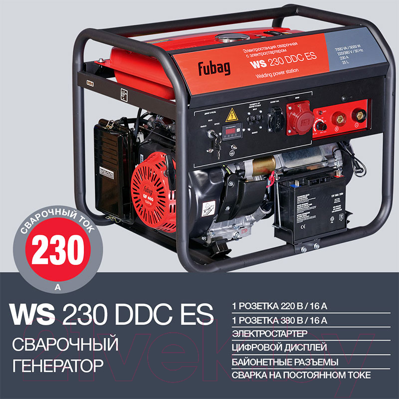 Электростанция сварочная Fubag WS 230 DDC / 646248