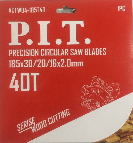 Пильный диск P.I.T ACTW04-185T40