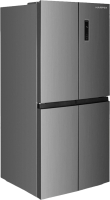 Холодильник с морозильником Harper RH6966BI (стальной) - 