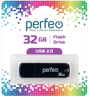 Usb flash накопитель Perfeo C05 32GB (черный)