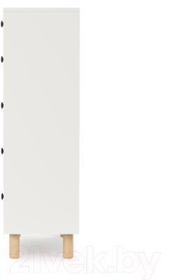 Комод СМК Норд 996.71 с 5 ящиками (белый)