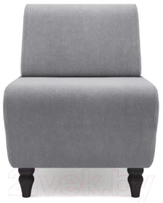 Кресло мягкое Mio Tesoro Буно (велюр/светло-серый №7)