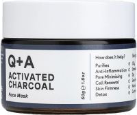 Маска для лица кремовая Q+A Activated Charcoal (50мл) - 