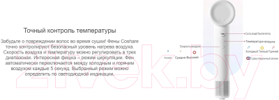 Фен Coshare HD20 (фиолетовый)