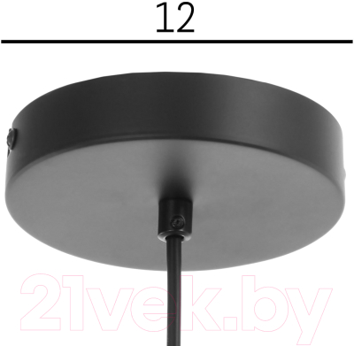 Потолочный светильник BayerLux Круг / 3984149 (черный)