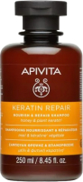 Шампунь для волос Apivita Keratin Nourish & Repair с медом и кератином (250мл) - 