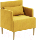 Кресло мягкое Mio Tesoro Киус (желтый №9) - 