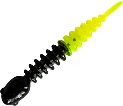 Мягкая приманка Sansan Trout Lure Golovastik 50 Сыр Col 18 / TLСG50C18 (12шт, Black/Lemon) -