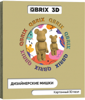 Конструктор QBRIX Дизайнерские мишки 3D 20041 - 