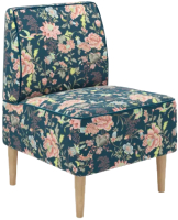 Кресло мягкое Mio Tesoro Одос Принт (цветы/микровелюр) - 
