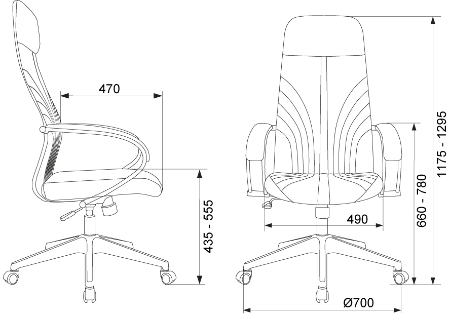 Кресло офисное Бюрократ CH-610 Fabric