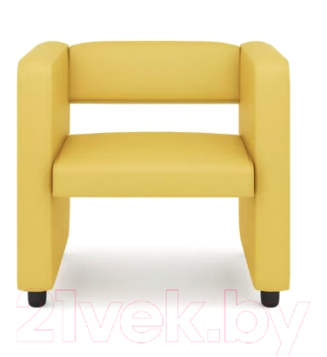 Кресло мягкое Mio Tesoro Йокки (экокожа/желтый)