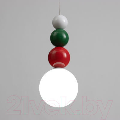 Потолочный светильник BayerLux Луиджи / 9863078 (белый/зеленый/красный)