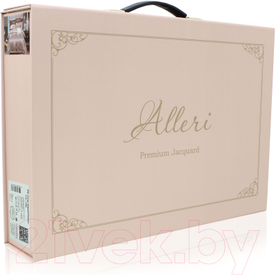 Комплект постельного белья Alleri Сатин Jacquard Premium семейный / СЖ-052