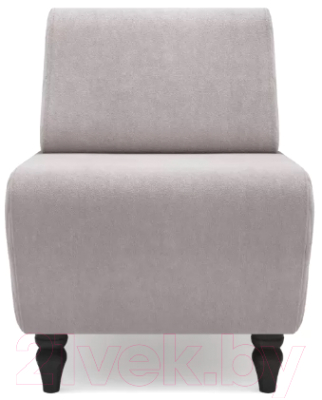 Кресло мягкое Mio Tesoro Буно (велюр/серый/бежевый №4)