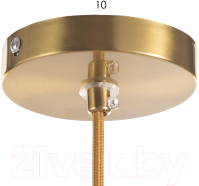 Потолочный светильник BayerLux Джавиер / 9753182 ( золото/дымчатый)