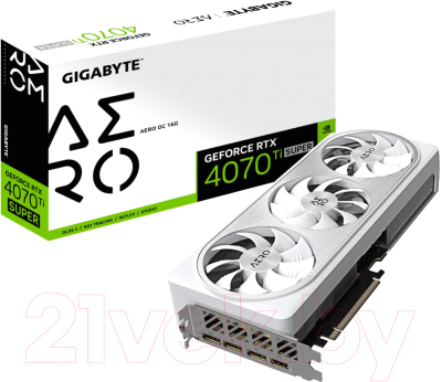 Видеокарта Gigabyte GeForce RTX 4070Ti Super 16G Aero OC (GV-N407TSAERO OC-16GD)